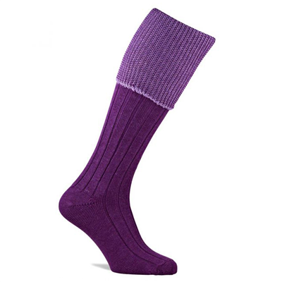 Pennine Chiltern Shooting Sock - Purple